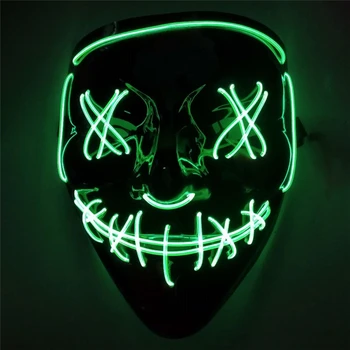 Halloween-ul a CONDUS Masca de Purjare Măști Alegerea Rimel Costum Petrecere cu DJ Aprinde Măști Strălucire În Întuneric cu NOI Valori pentru Picătură de Transport maritim
