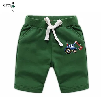 Vânzare Fierbinte! Copilul de Vară pentru Copii pantaloni Scurți de Bumbac de Desene animate de Imprimare Multi-colorate de Plaja Pantaloni Baieti pantaloni Scurți Genunchi 2-12 Ani