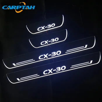 CARPTAH Mișcare de bun venit lumina Exterior Auto Piese LED Pragului de Ușă Scuff Placă Dinamic Streamer lumina Pentru Mazda CX30 CX-30 2019 2020