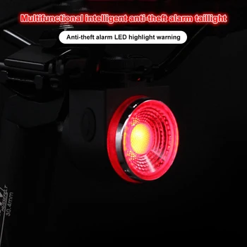 A8 Biciclete Rutier de Alarmă Anti-furt Blocare Automată a Frânei de Ciclism Stop Control de la Distanță de Biciclete Lumina din Spate MTB Wireless Bell