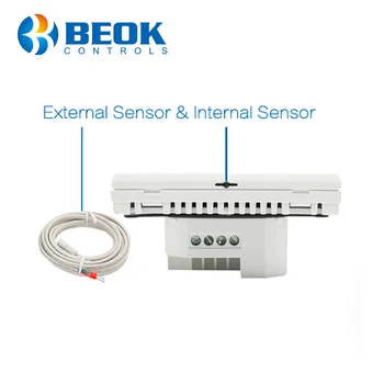 Beok 24V Încălzire prin Pardoseală Electric Cameră Ecran Tactil Termostat Putere Memorie de Sistem de Încălzire prin Pardoseală Controler de Temperatura