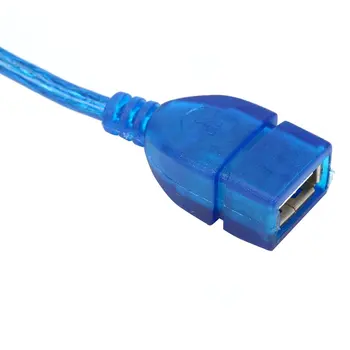1/1.5/2/3-M Anti-interferențe USB 2.0 Cablu de Extensie USB 2.0 de sex Masculin la USB2.0 Femeie Extensia De Date De Sincronizare Cablu Cablu Albastru Standard