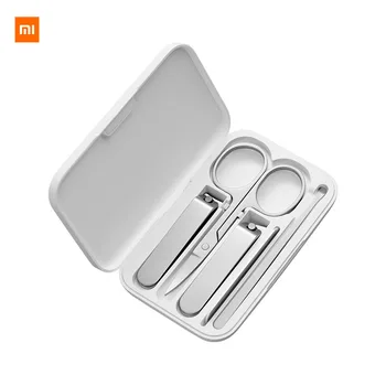 5pcs Xiaomi Mijia Mi Manichiura Unghii Tuns Părul din Nas de Călătorie Portabil, Kit de Igiena din Oțel Inoxidabil Nail Cutter Set de scule
