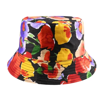 FOXMOTHER Noua Moda Reversibile Poppy Flower Print Floral Pescar Capace Găleată Pălării Mens pentru Femei de Vară 2020 Gorras