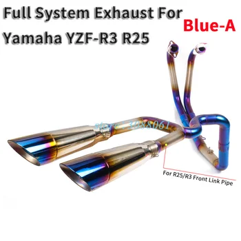 Alunecare Pentru Yamaha R3 YZF R25 YZF-R3 Motocicleta Completă a Sistemului GP a Tobei de Eșapament de Evacuare Modificat Fata de Conexiune la Mijlocul Link-ul de Țeavă