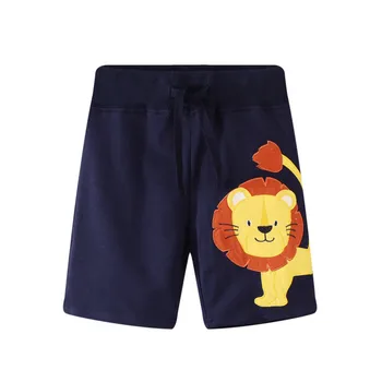 Sărituri De Metri De Vară Haine Pentru Copii Leu Broderie Moda Băieți Fete Pantaloni Pantaloni Cordon De Haine Pentru Copii