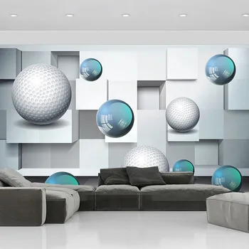 Personalizat Murală Tapet 3D Stereo glob de Cristal Artei Abstracte picturi Murale TV Camera de zi Canapea Dormitor Decor Acasă Papel De Parede Fresco