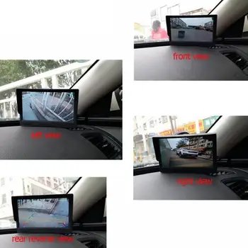 5Inch 360 Bird View 4 Sistem de aparat de Fotografiat Panoramic Auto DVR Înregistrare de Parcare Asistarea Monitor Fata+Spate+Stanga+Dreapta de Vedere Cam
