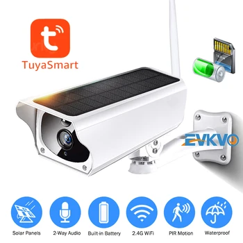 1080P Tuya Camera IP WIFI de Securitate în aer liber, Solar, Camera Wireless Baterie PIR Alarma CCTV IP67 rezistent la apa P2P de Supraveghere
