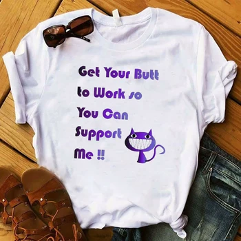 Femei T Femei Grafic Pisica Mama Laba Plus Dimensiune desen Animat de Moda de Imprimare Tee Shirt Doamnelor de Sus Kawaii Tricou Haine de Femeie T-shirt