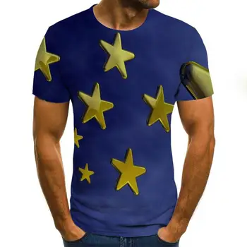 2020 3D Amuzant Tricou Barbati Haine Psihedelice Print Casual cu Maneci Scurte T Shirt Mens Streetwear t shirt barbati