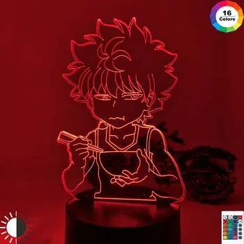 Lumina Led-uri pentru Copii Decor Dormitor Hxh Led Lumina de Noapte Anime Cadou Acrilica Neon Lampa 3d Xmas Ziua Killua Drăguț DIY Cadou de Anul Nou