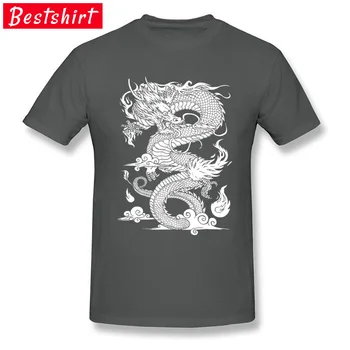 Tata e Cool Tricou Dragon Chinezesc Ilustrare Grafic Tee Camasa Pentru Barbati 2018 Nou Design de Moda Topuri Tricou Tesatura de Bumbac
