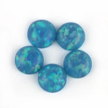 Transport gratuit 4mm Sintetice Opal Culori Diferite, de Forma Rotunda Cabochon Opal