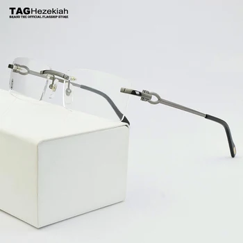 2021 Noi ochelari fără ramă cadru bărbați miopie ochelari baza de prescriptie medicala-rame pentru femei design de Brand de moda Pătrat ochelari de Tocilar