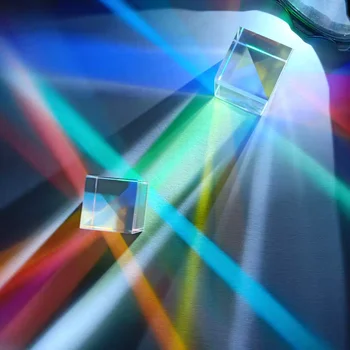 28mm Cubi de Știință Cub Optică Prisma Fotografie cu Prismei Hexagonale Decor Acasă Prismă de Sticlă