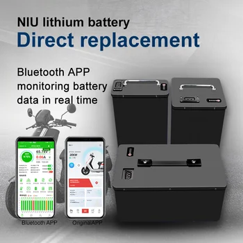 De mare capacitate Niu baterie de schimb originale suport de capacitatea bateriei de expansiune Bluetooth ecran APP