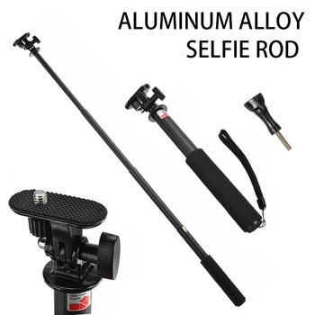 Pentru GoPro Hero 1 BUC aparat de Fotografiat Selfie Stick Extensibil de Aluminiu Aliaj de Monopied Non-alunecare Mâner Spuma de Sprijin 7 6 5 4 3+ 3