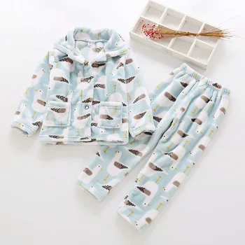 2020 Iarna Noi Băieții de Imprimare Pijamale Copii Fete pentru Copii de Toamna Costum cu Maneci Lungi Pantaloni 2 buc Set Haine Copii de la 2 La 12 Ani