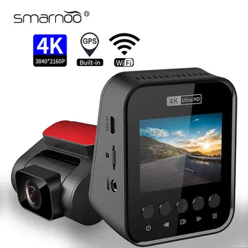 Dash Cam Dual Lens 4K UHD 3840*2160P Înregistrare Camera Auto DVR Sony IMX415 Viziune de Noapte WDR Built-in GPS, Wi-Fi gratuit 24H Parcare