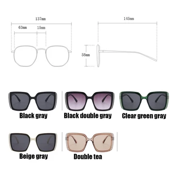 RBROVO Supradimensionat ochelari de Soare Patrati Femei Retro de Lux ochelari de Soare pentru Femei Brand de Ochelari de Designer pentru Femei Oculos De Sol Feminino