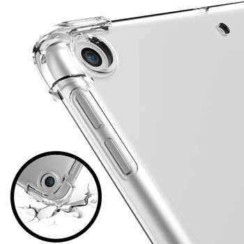 Funda Samsung S4 Galaxy Tab 10.5 2018 SM-T830 SM-T835 la Șocuri Moi Coajă de Silicon Transparent TPU Airbag Protecție Coque