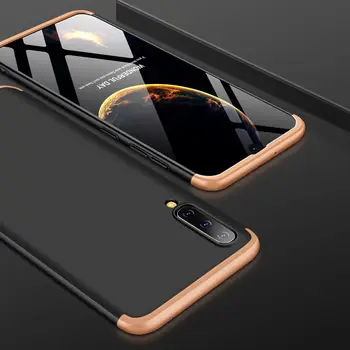 Pentru Samsung 50 2018 360 Caz de Culoare 360 de Protecție Corp Plin Capac Caz Greu pentru Samsung Galaxy A50 se Acoperă cu Sticlă de Film