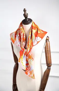 2019 new sosire moda toamna iarna clasice, elegante, colorate, mătase eșarfă 90*90 cm eșarfe folie șal pentru femei lady DUBAI
