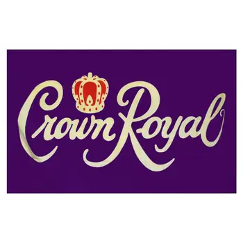 Crown Royal Pavilion 3x5 FT banner 100D 150X90CM Poliester garnituri de alama personalizate imprimate cu steagul