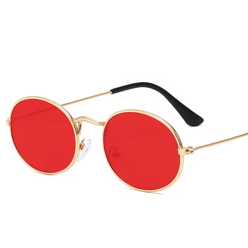 DYTYMJ 2020 Rotund Epocă ochelari de Soare pentru Femei Aliaj de Lux Ochelari de Soare pentru Femei/Bărbați Ochelari de vedere Femei Retro Gafas De Sol Mujer