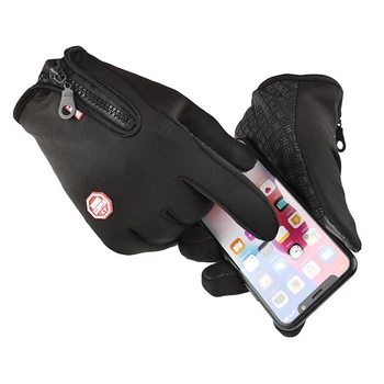 Mănuși de ciclism de iarnă și de toamnă caldă și vânt de sport în aer liber mănuși, mănuși touch screen mănuși de schi