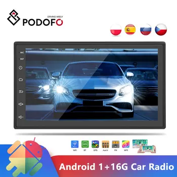 Podofo 2 Din Radio Auto Android Universal de Navigare GPS Bluetooth Wifi Car Audio Stereo Multimedia Auto MP5 Pentru Volkswagen Nissan