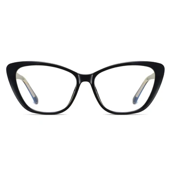 Peekaboo lumină albastră tr90 rama de ochelari femei obiectiv clar computer de protecție optică cu ochelari sex feminin transparent acetat