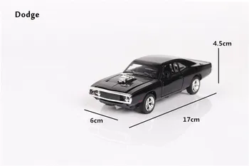 Clasic 1:32 Dodge Charger din Aliaj de Metal Masini Fast and Furious Aliaj de Înaltă Simulare Trage Înapoi Modele de automobile pentru Copii Jucarii Pentru Copii