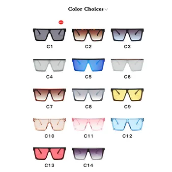 DYTYMJ 2020 Supradimensionat ochelari de Soare Barbati de Brand Designer de Ochelari de vedere Barbati/Femei Retro Ochelari de Soare pentru Barbati Gradient Pătrat Gafas De Sol