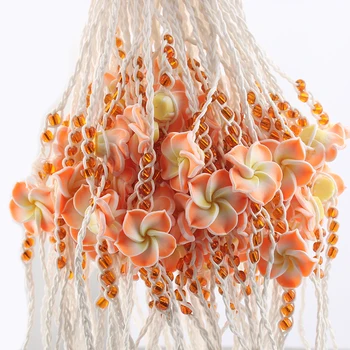 6pcs Amestecat Colorat Floare Plumeria Lut Prietenie Manual Cablu Împletit Brățări Surf Frumoase Bijuterii