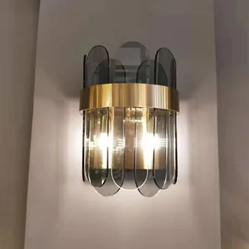 Post-modern, de lux de lumină lampă de perete camera de zi TV de fundal de perete lampă de noptieră dormitor coridor, culoar scara lampă de perete