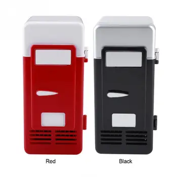 USB Mini-Frigider Frigider cu LED-uri de Lumină Frigider băutură Băutură rece si Cald Frigider Mini Frigider Auto
