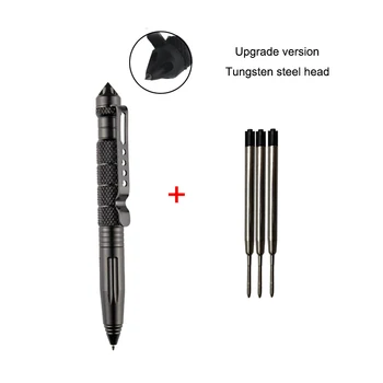 Apărare Tactice Pix de Buzunar din Aluminiu Militare Anti skid Pen autoapărare Tungsten din oțel capul Pen Întrerupător de Sticlă Kit de Supraviețuire Pixuri