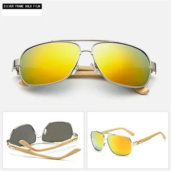 ZXTREE Design de Brand pentru Bărbați Du Lemn Ochelari de Soare Retro Bărbați Femei Manual de Bambus ochelari de Soare de Conducere și Cadouri Oculos de sol Z46