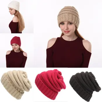 Moda Hip-hop Căciuli Palarie Unisex Solid de Iarnă Pălării Tricotate Casual Lână Capac pentru Barbati Femei Cald Tricotate Pălărie de Iarnă Accesorii