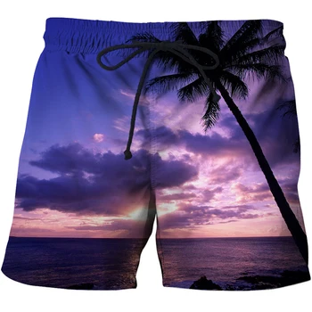 Moda Barbati Pantaloni de Plajă uscare Rapidă Om Pantaloni Scurți pentru Plus Dimensiune Pantaloni Nou Liber Casual 3D de Imprimare Digitală pantaloni Scurți pentru Bărbați