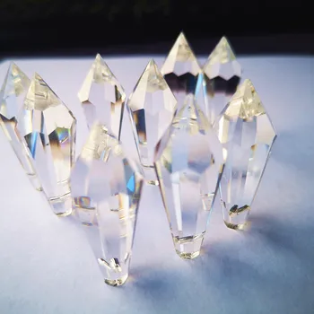 Calitate de Top (Gratuit Inele) 12buc/lot 38mm Clar K9 Cristal Candelabru Prisme Pandantive DIY Suncatchers Ziua Fân Decor