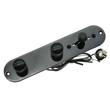 Dopro Încărcate Placă de Control Pre-Cablate 3-Modul de Control al Plăcii cu Cablaj pentru Fender Tele/Telecaster Chitare Crom/Negru