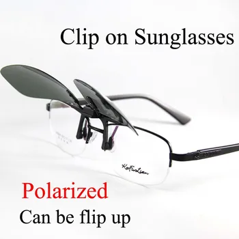 Poate Fi Flip-Up Clip pe ochelari de Soare Polarizati pentru Bărbați Ochelari de Soare Femei Galben de Noapte Viziune Ochelari UV Rui Hao Ochelari de Brand