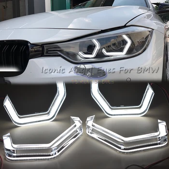 LED Angel Eyes Halo Inele Mașină de Lumina farurilor lumini de zi pentru BMW 2 3 4 Seria 5 F10 F13 F18 F22 M2 F30 F31 F32 F33 F34 F35 F36 E46