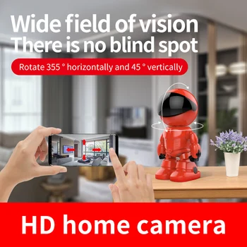 Desene animate Interior WIFI Camera HD 1080P Smart Home aparat de Fotografiat Viziune de Noapte 355 Grad de Urmărire camera Auto Baby Monitor camera IP