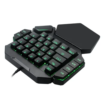 K50 cu O singură mână Mecanică cu Fir Tastatură de Gaming cu iluminare RGB Portabil 35 Tastele Stânga Mini Tastatura pentru PC PS4 Xbox Gamer