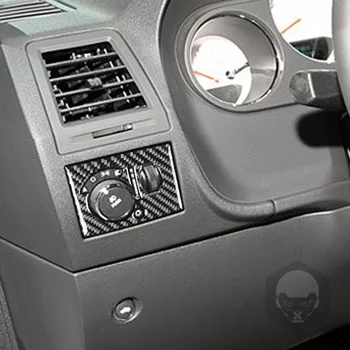 Pentru Dodge Challenger Cap Întrerupătorul Panoului Ornamental Țese Textura Fibra De Carbon Autocolant Auto Styling Accesorii Hellcats 2008-