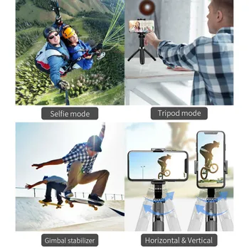 L08 Selfie Stick Stabilizator Smartphone Trepied Suport de Telefon cu Bluetooth Selfie Control de la Distanță pentru IPhone, Telefoane Android